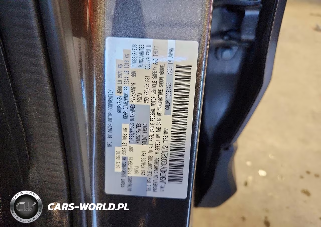 2016 Mazda Cx-5 Gt VIN:JM3KE4DY4G0829172 - 12