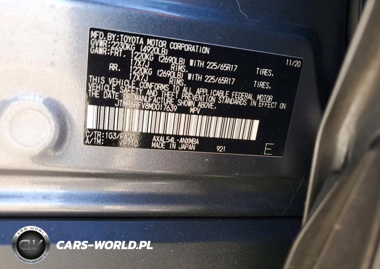 2021 Toyota Rav4 Hybrid Xle VIN:JTMR6RFV8MD017639 - 14