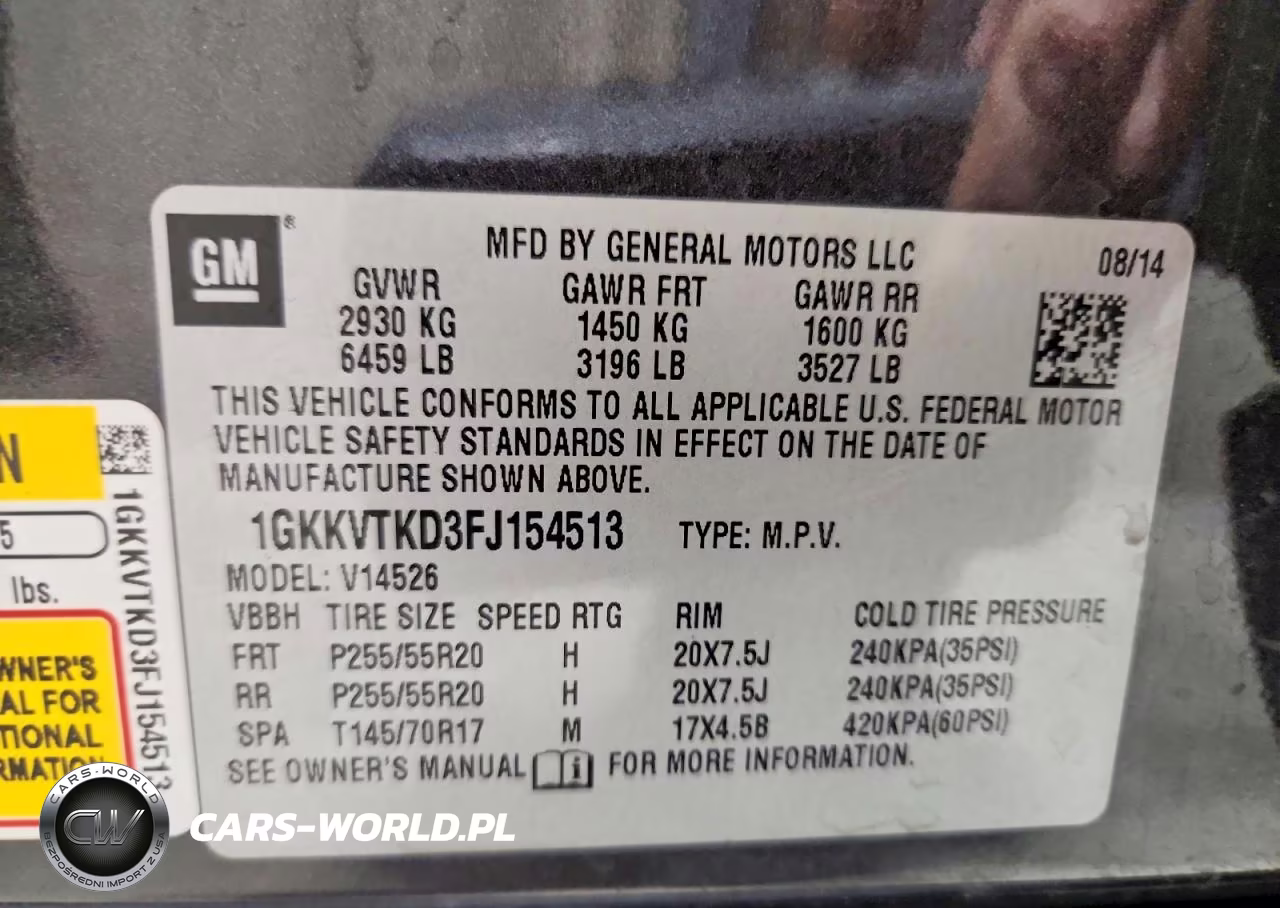 2015 GMC Acadia Denali VIN:1GKKVTKD3FJ154513 - 13