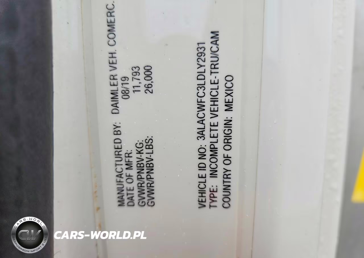 2020 Freightliner Bussiness Class M2 Box Truck VIN:3ALACWFC3LDLY2931 - 11