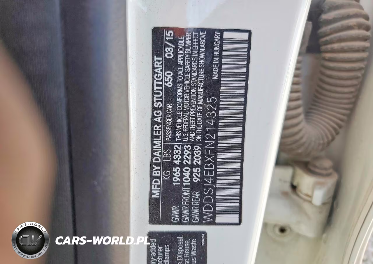 2015 Mercedes-Benz Cla 250 VIN:WDDSJ4EBXFN214325 - 12