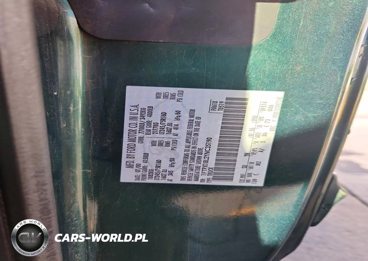 2000 Ford F150 VIN:1FTPX18L2YNC35190 - 12