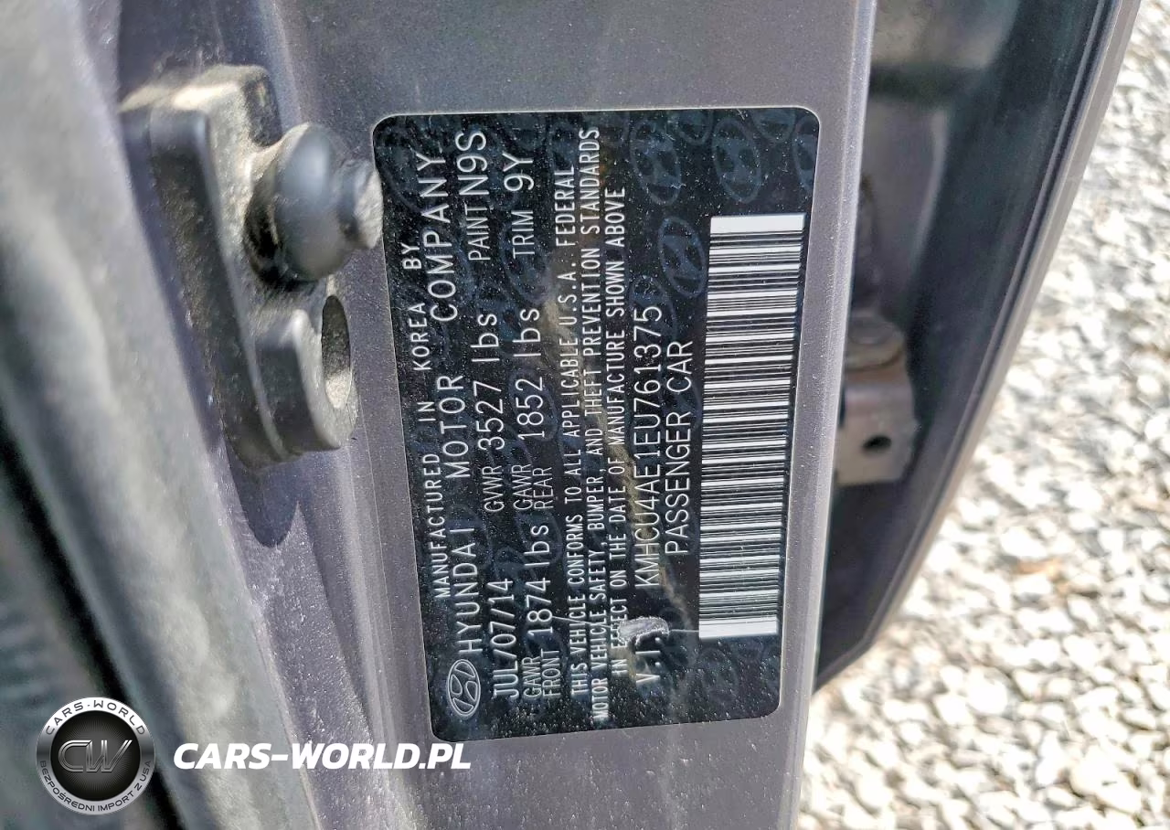 2014 Hyundai Accent Gls VIN:KMHCU4AE1EU761375 - 12