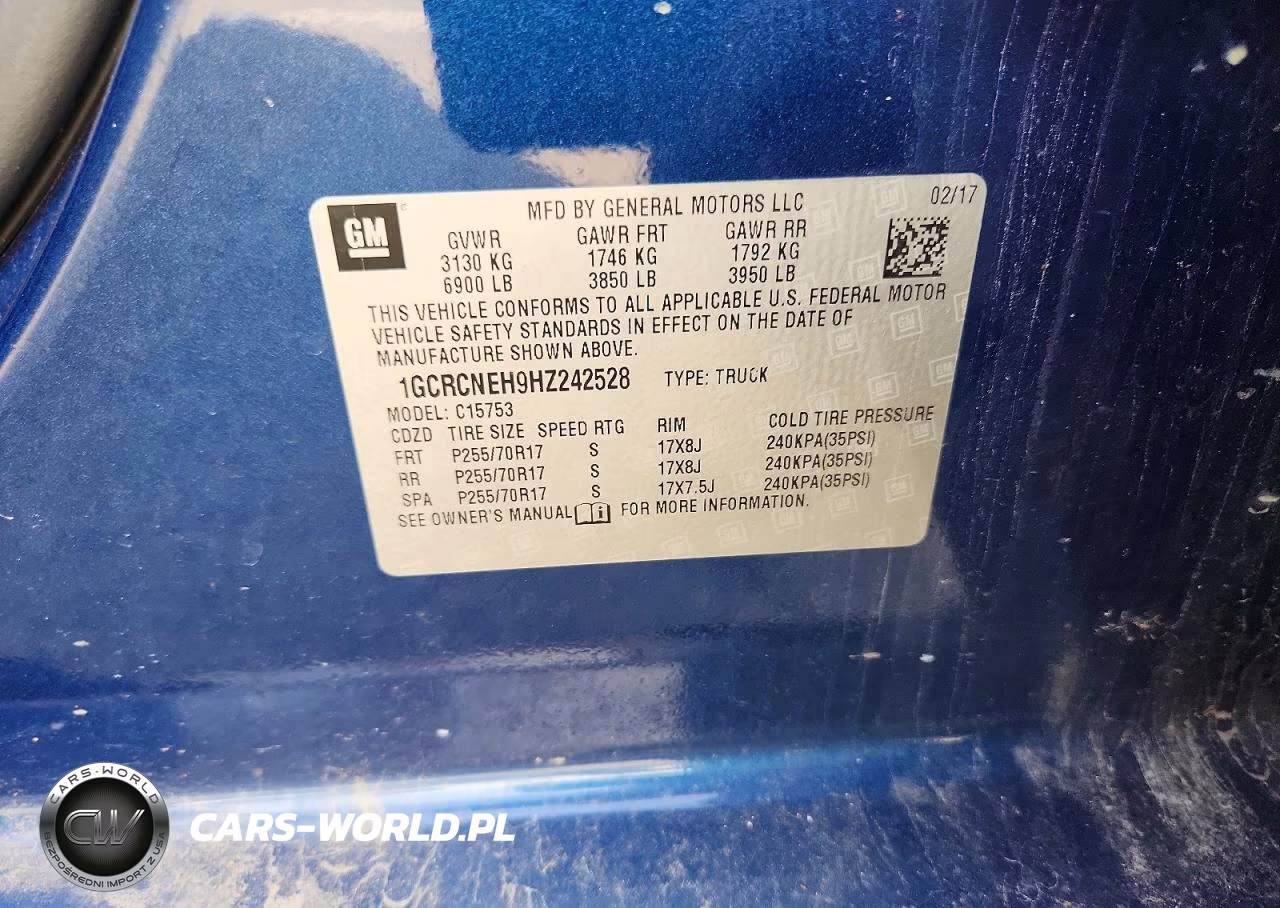 2017 Chevrolet Silverado C1500 VIN:1GCRCNEH9HZ242528 - 12