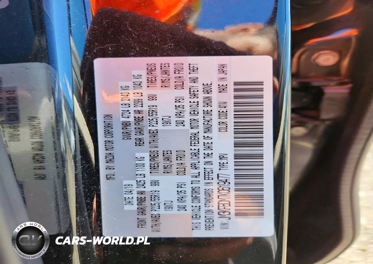 2019 Mazda Cx-5 Grand Touring VIN:JM3KFBDM7K0619477 - 13