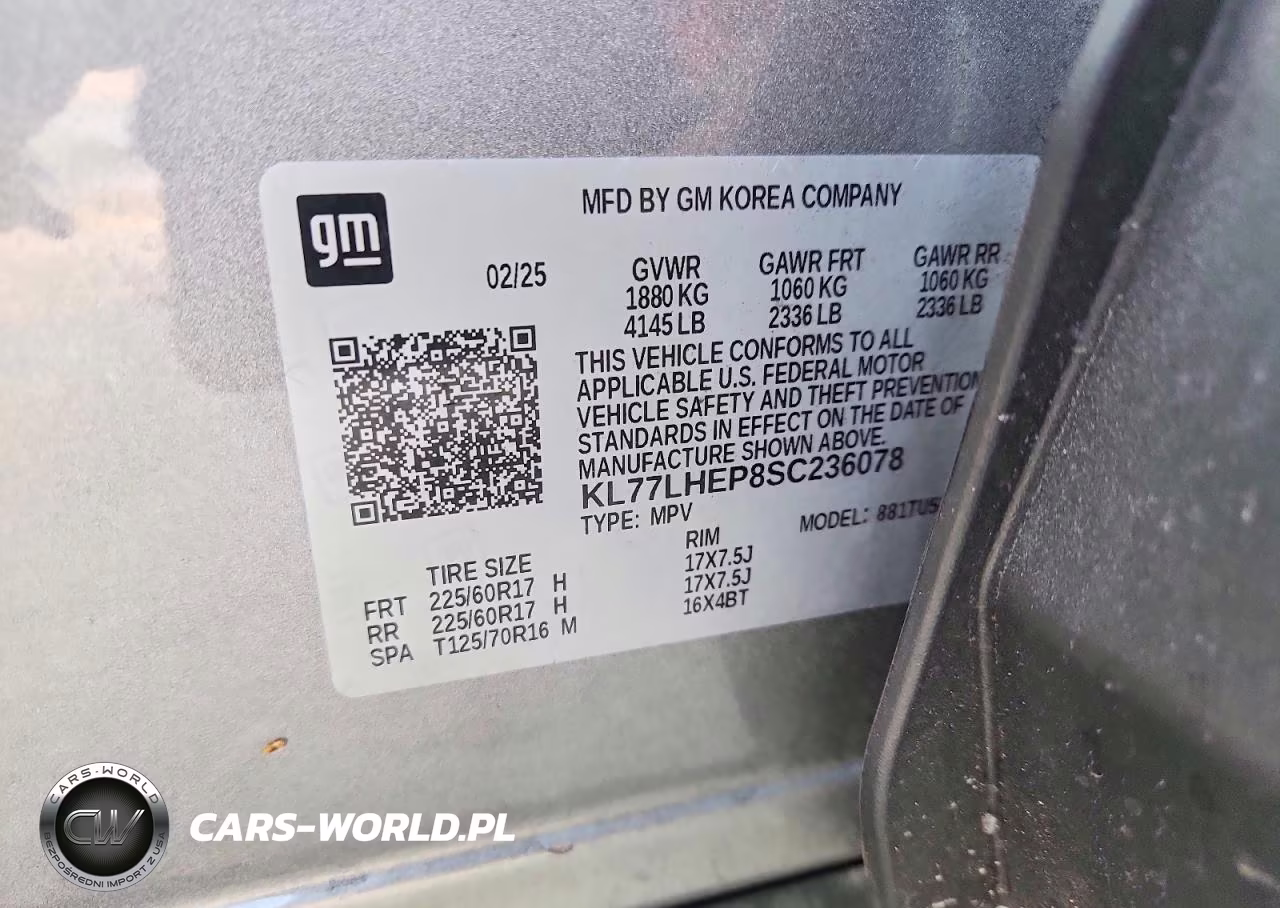2025 Chevrolet Trax 1Lt VIN:KL77LHEP8SC236078 - 13