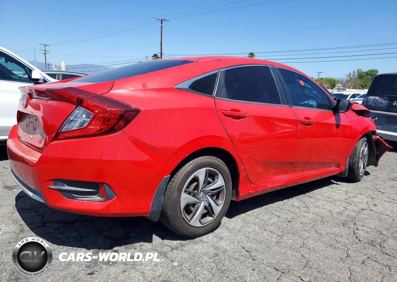 2019 Honda Civic Lx VIN:2HGFC2F6XKH592497 - 3