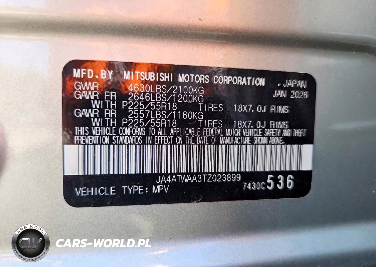 2026 Mitsubishi Eclipse Cross Se VIN:JA4ATWAA3TZ023899 - 12