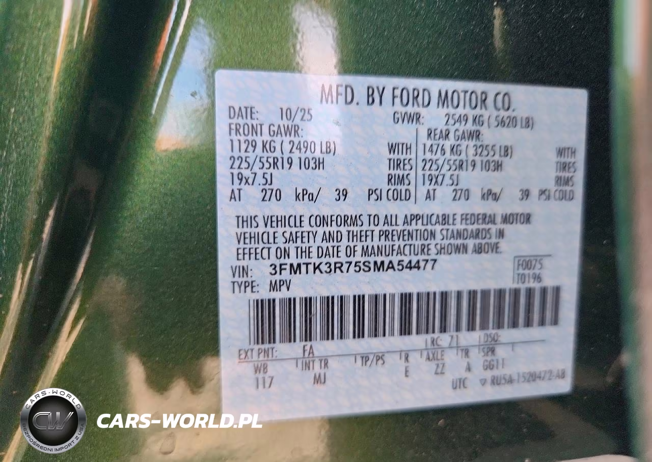 2025 Ford Mustang Mach-E Premium VIN:3FMTK3R75SMA54477 - 13