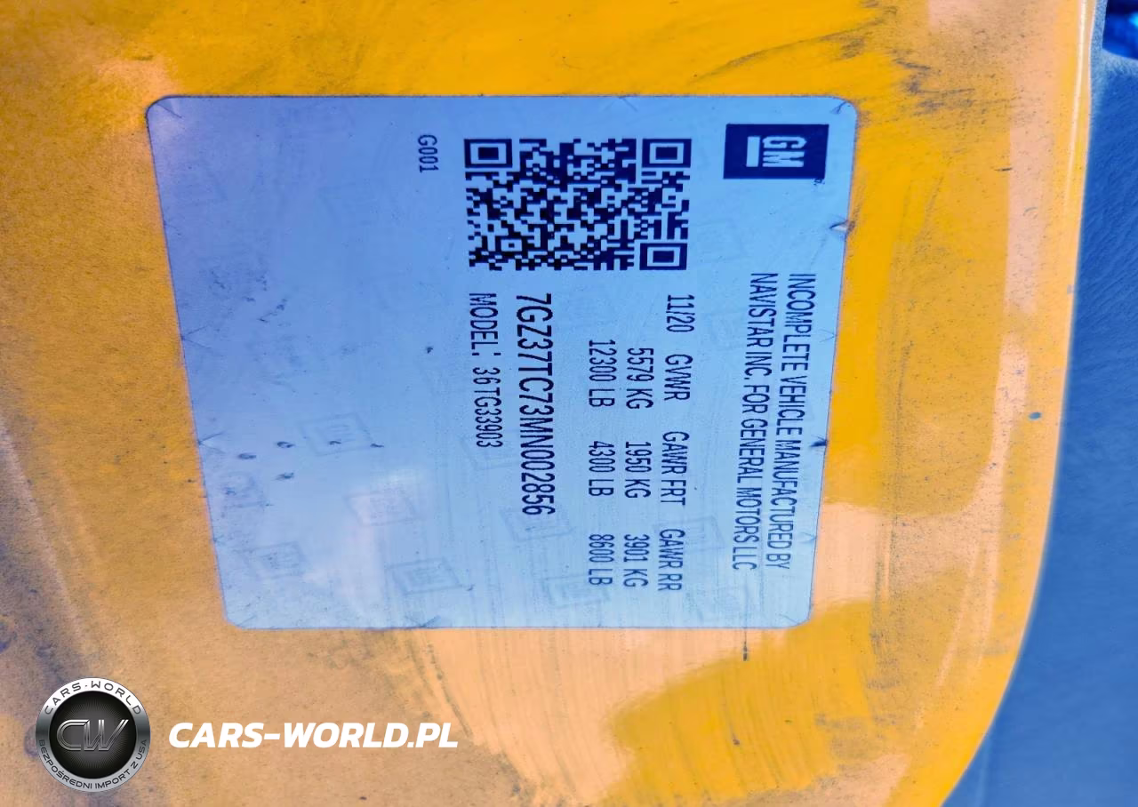 2021 GMC Savana Box Truck VIN:7GZ37TC73MN002856 - 13