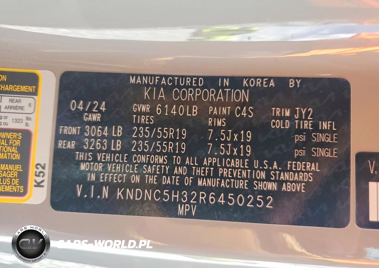 2024 Kia Carnival Ex VIN:KNDNC5H32R6450252 - 13