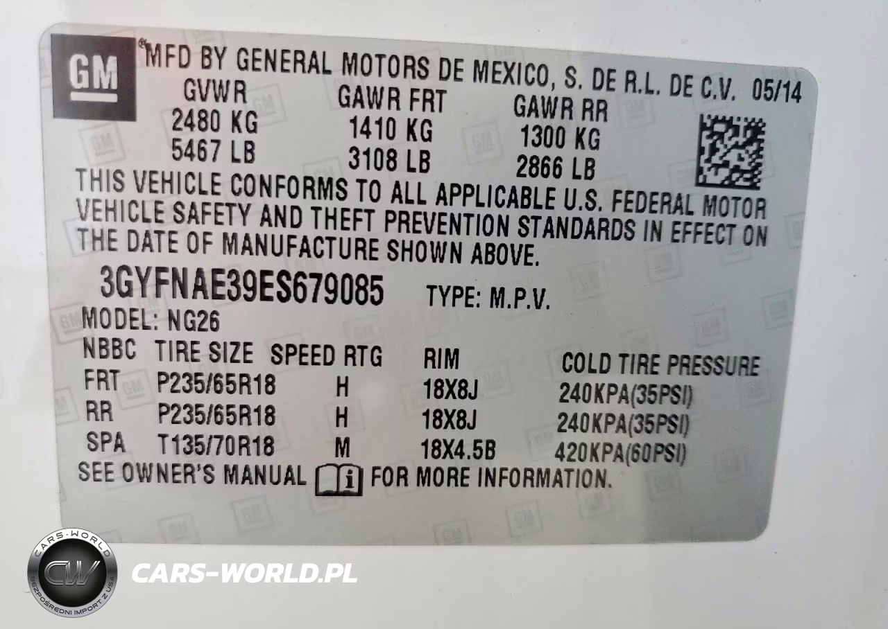 2014 Cadillac Srx VIN:3GYFNAE39ES679085 - 14