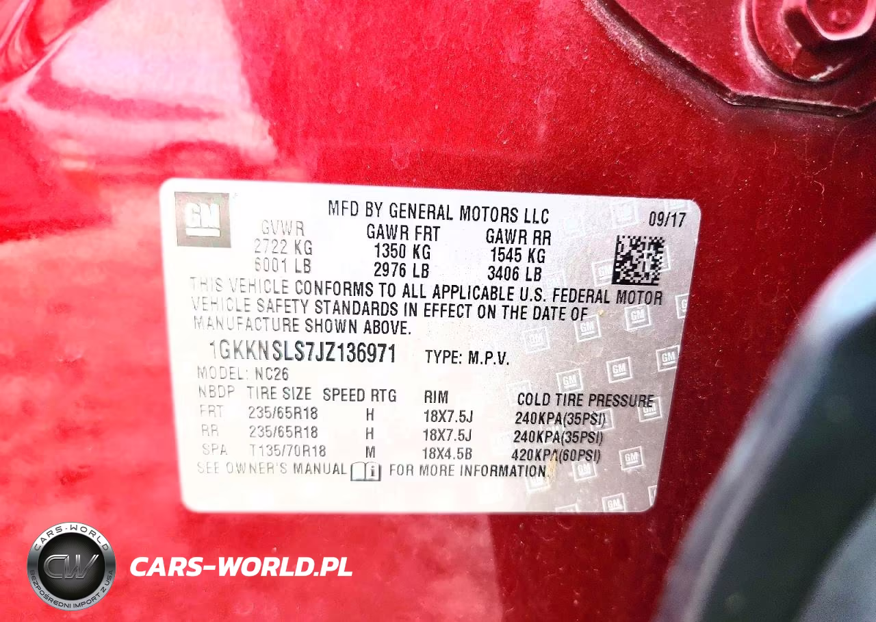 2018 GMC Acadia Sle VIN:1GKKNSLS7JZ136971 - 13