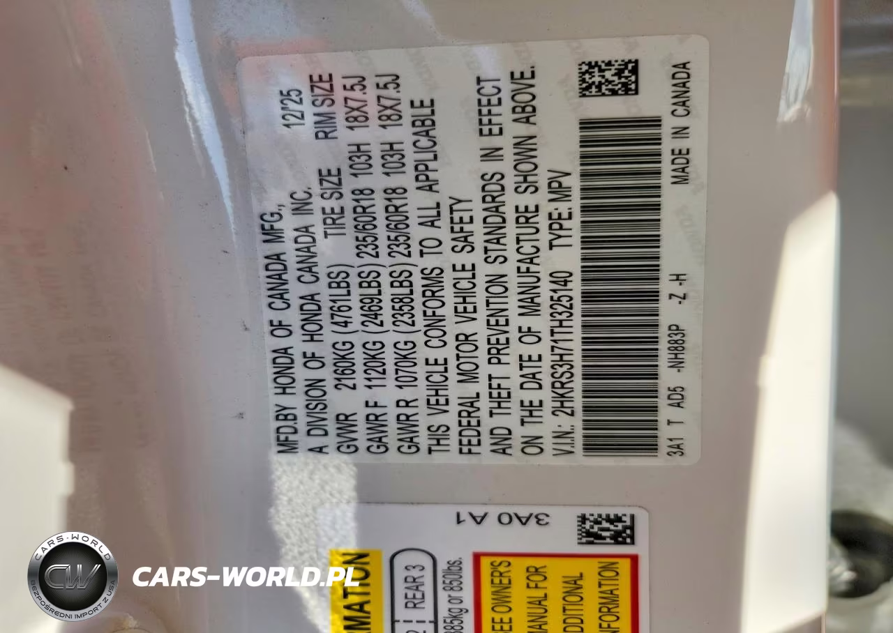 2026 Honda Cr-V Exl VIN:2HKRS3H71TH325140 - 12
