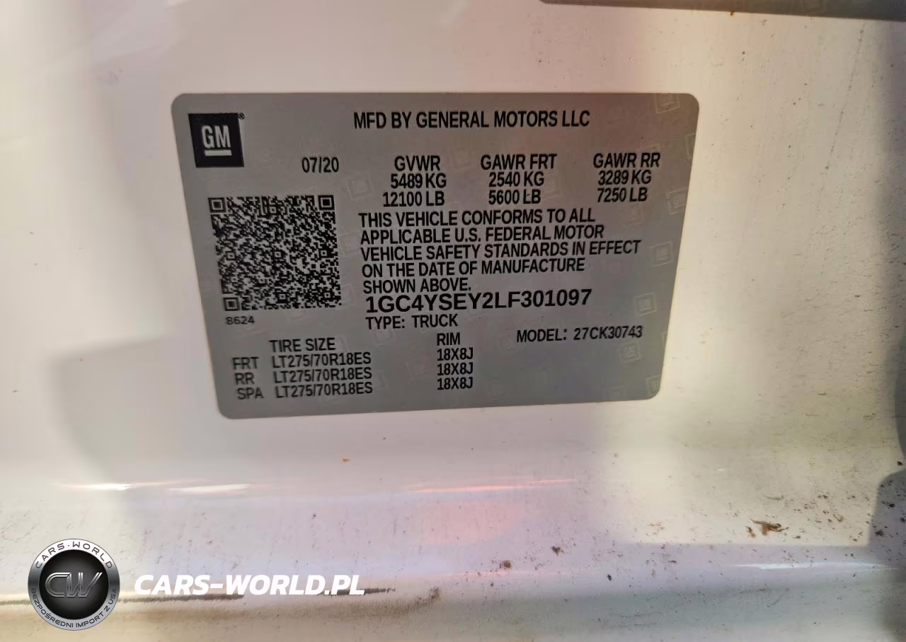 2020 Chevrolet Silverado K3500 VIN:1GC4YSEY2LF301097 - 13