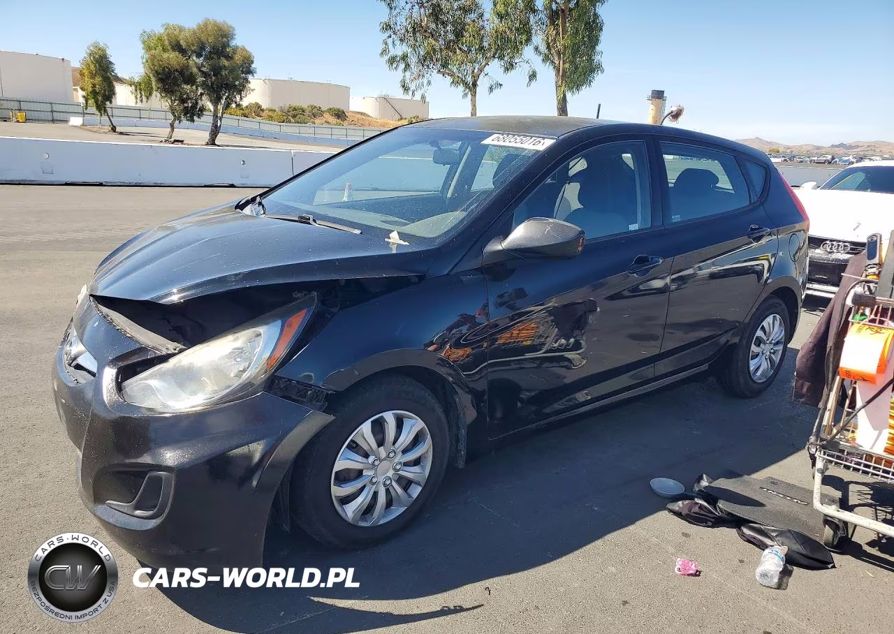2012 Hyundai Accent Gs VIN:KMHCT5AE1CU017801 - 1