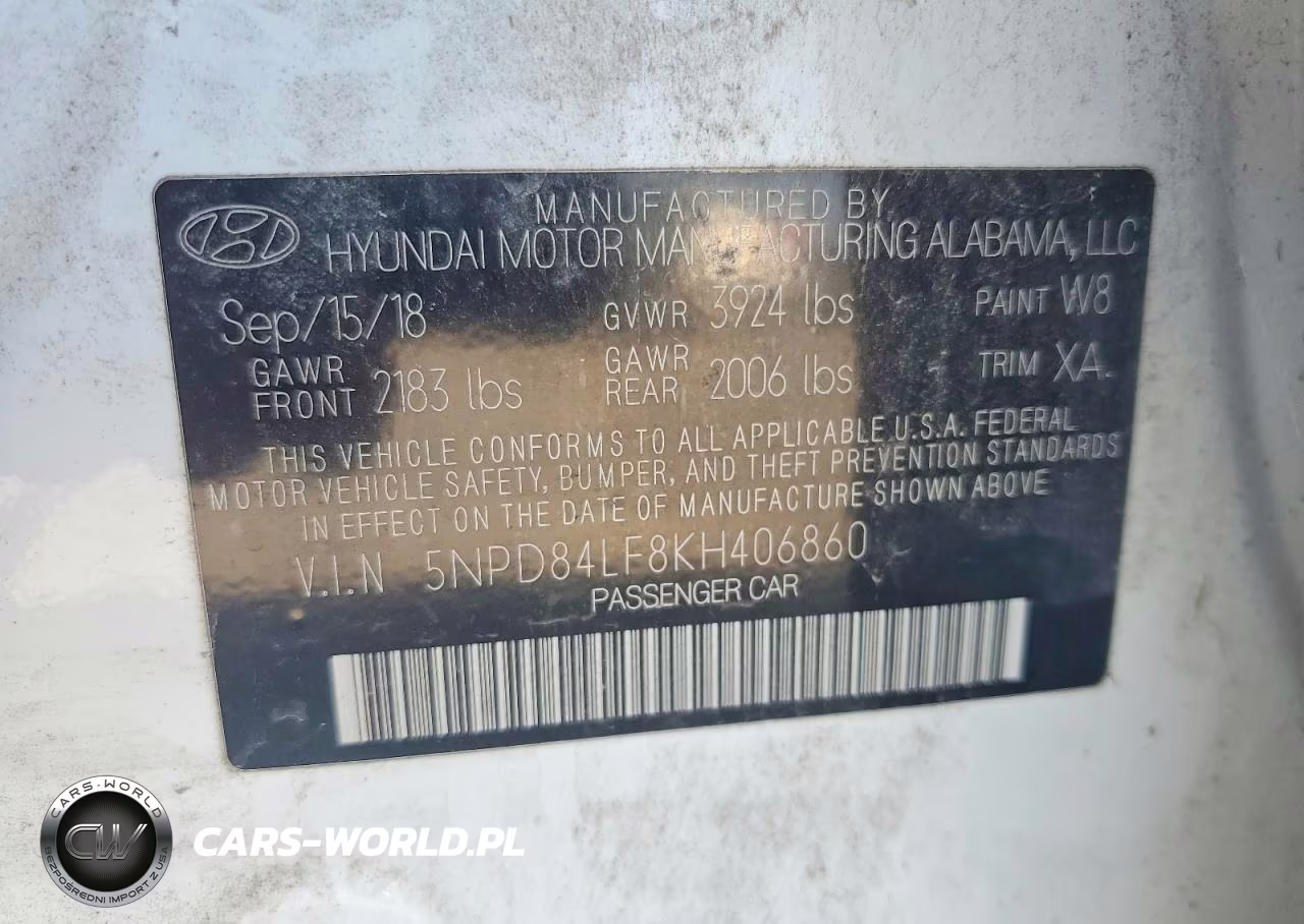 2019 Hyundai Elantra Sel VIN:5NPD84LF8KH406860 - 12