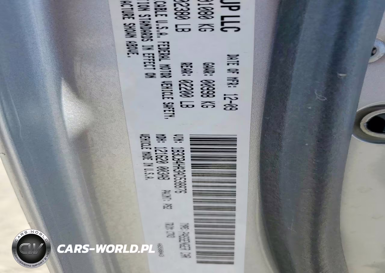 2010 Dodge Caliber Sxt VIN:1B3CB4HA3AD538876 - 12