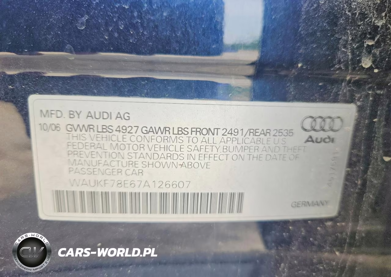 2007 Audi A4 2.0T Avant Quattro VIN:WAUKF78E67A126607 - 12
