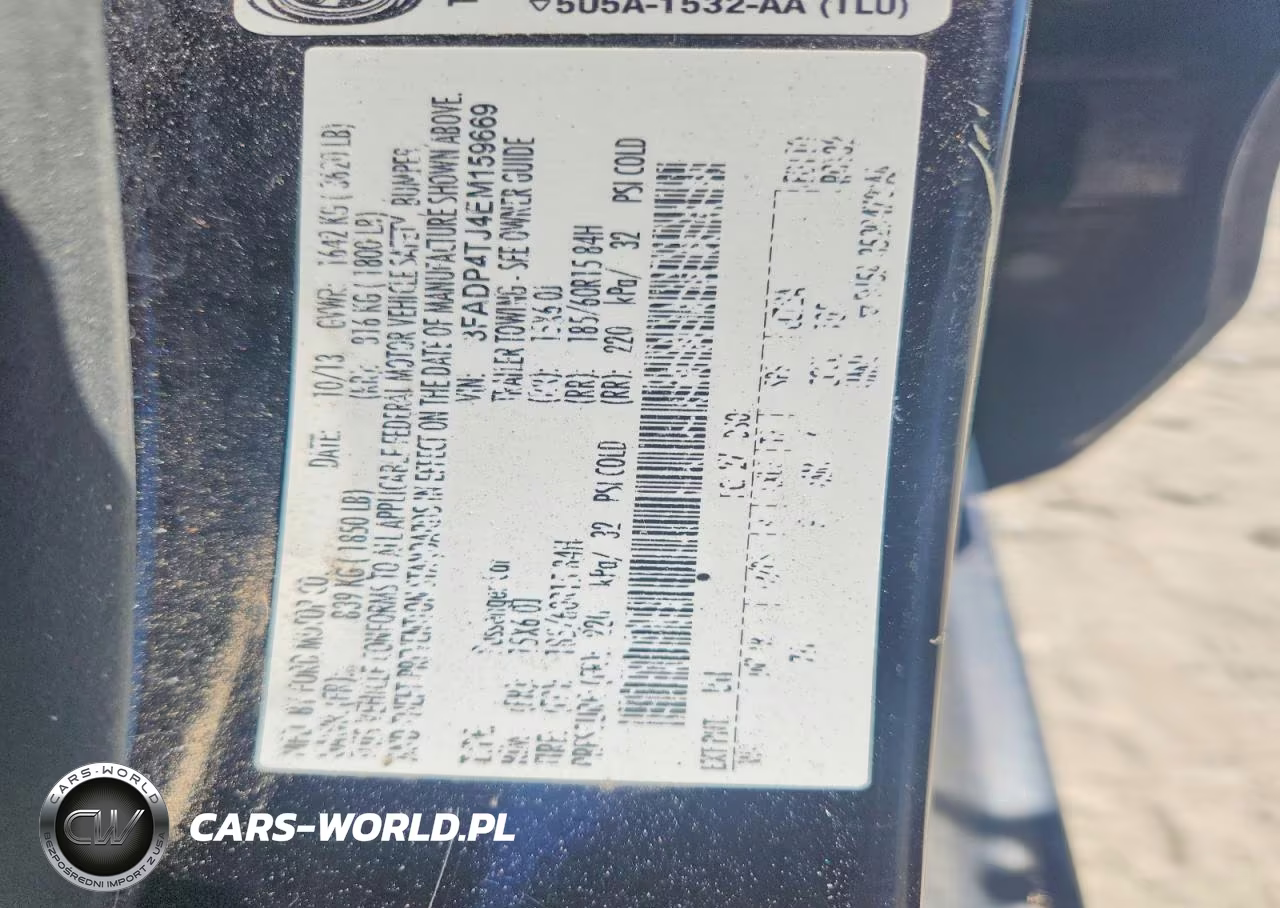 2014 Ford Fiesta S VIN:3FADP4TJ4EM159669 - 12