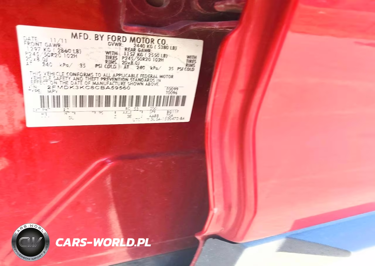 2012 Ford Edge Limited VIN:2FMDK3KC8CBA59560 - 13