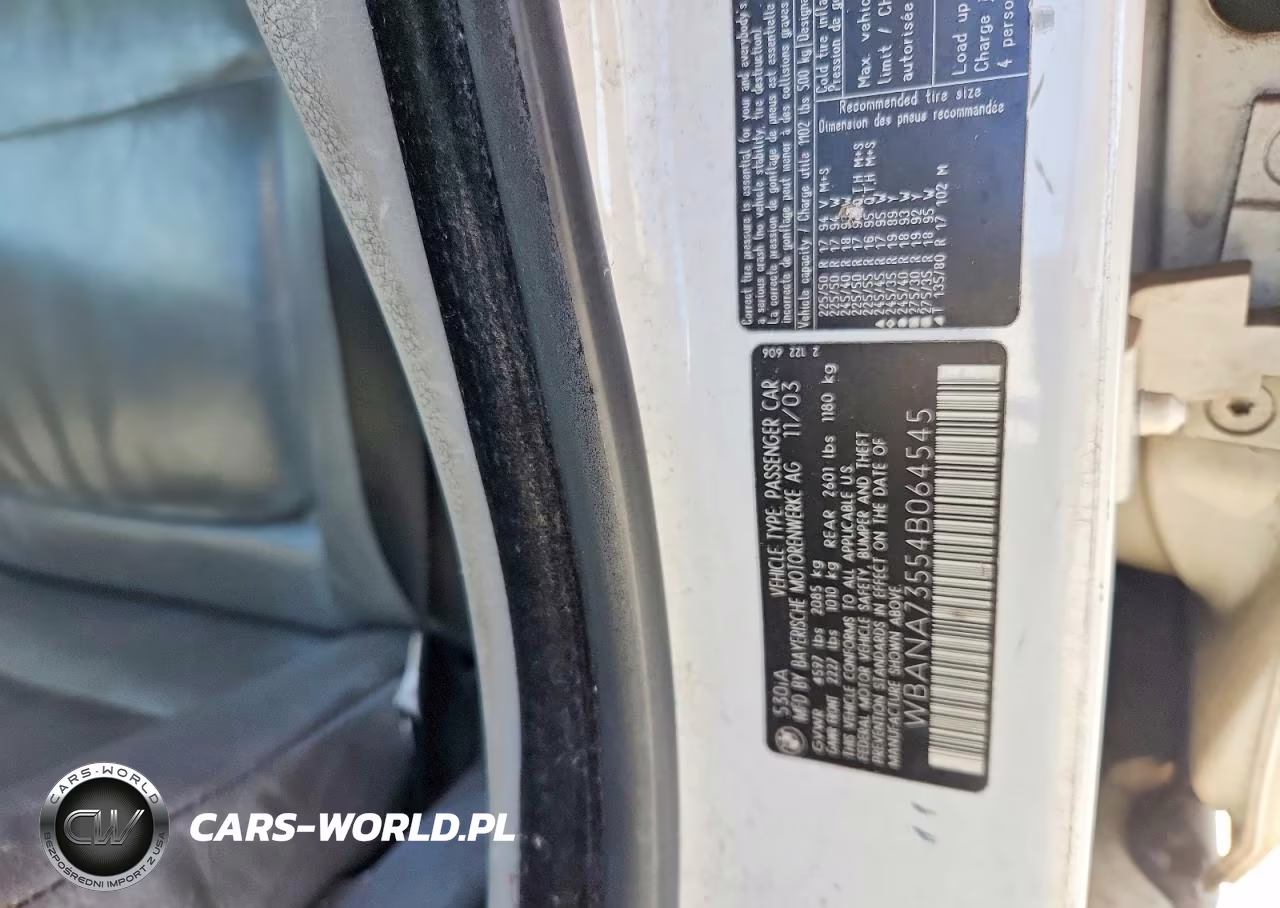 2004 BMW 530 I VIN:WBANA73554B064545 - 12