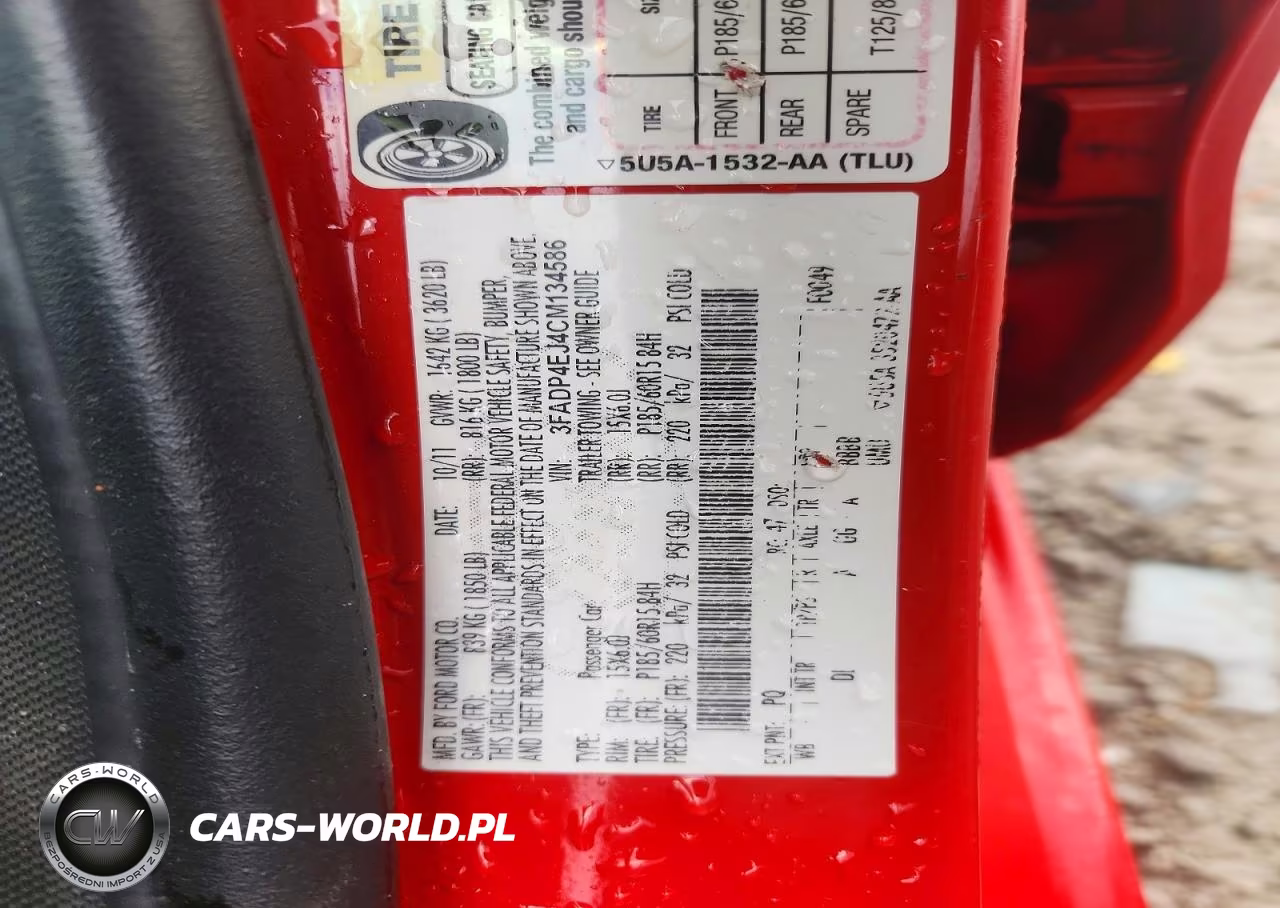 2012 Ford Fiesta Se VIN:3FADP4EJ4CM134586 - 13