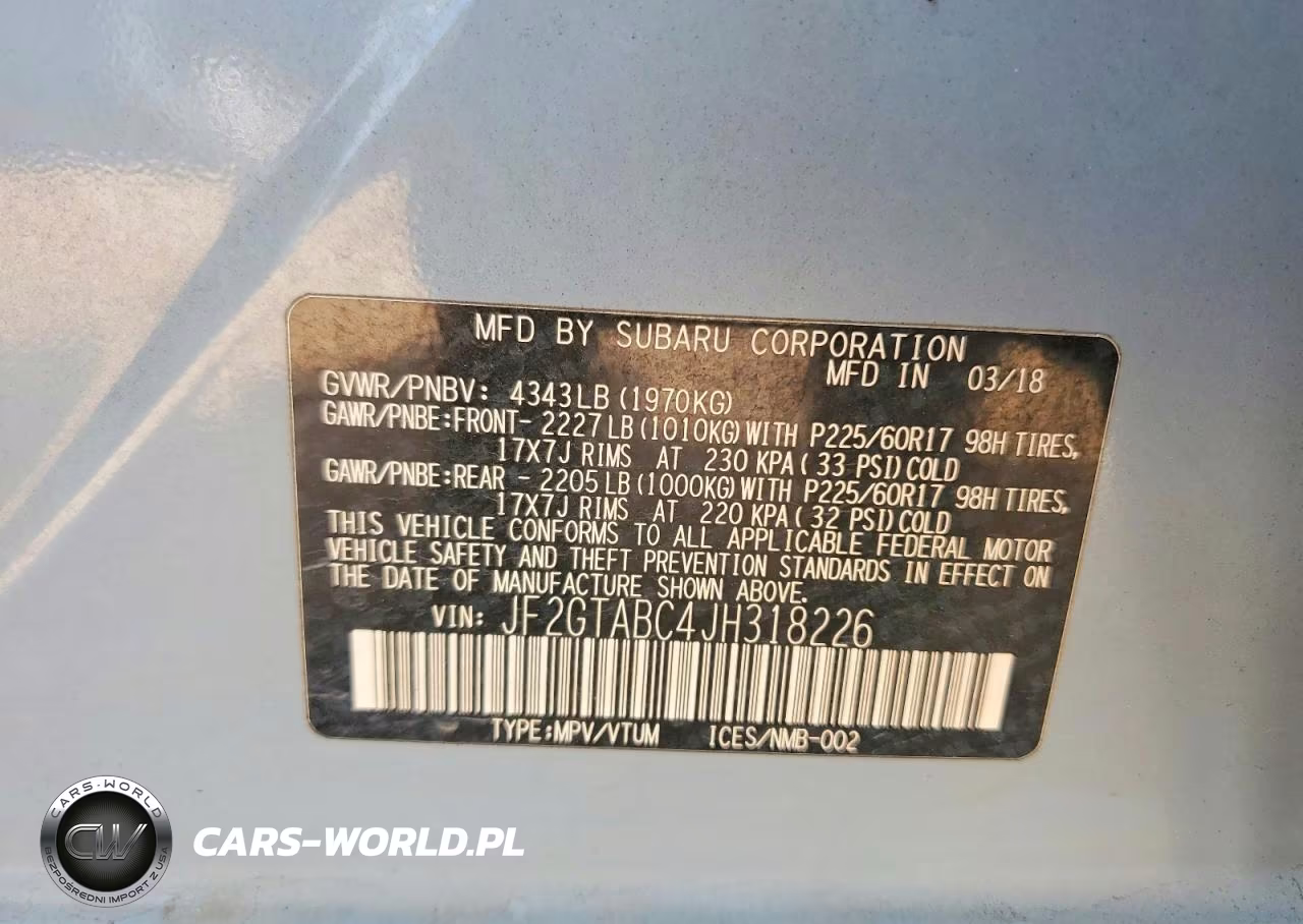 2018 Subaru Crosstrek Premium VIN:JF2GTABC4JH318226 - 13
