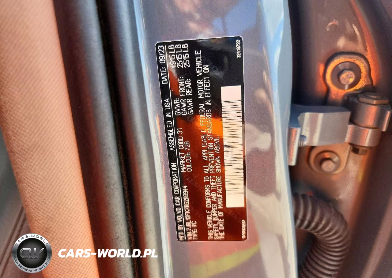 2024 Volvo S60 Core VIN:7JRL12FK7RG299944 - 12