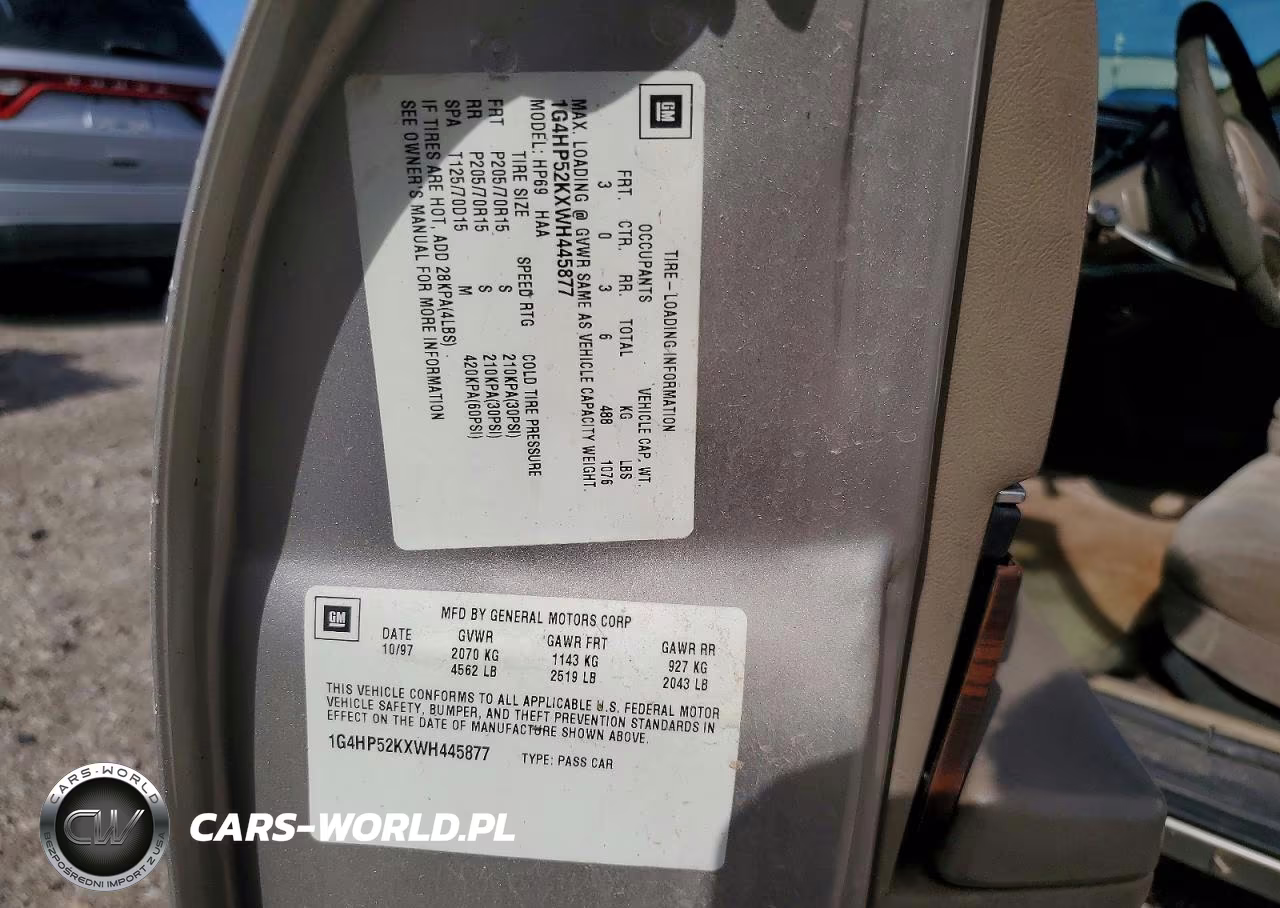 1998 Buick Lesabre Custom VIN:1G4HP52KXWH445877 - 12
