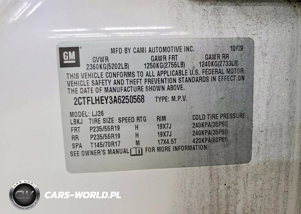 2010 GMC Terrain Slt VIN:2CTFLHEY3A6250568 - 13