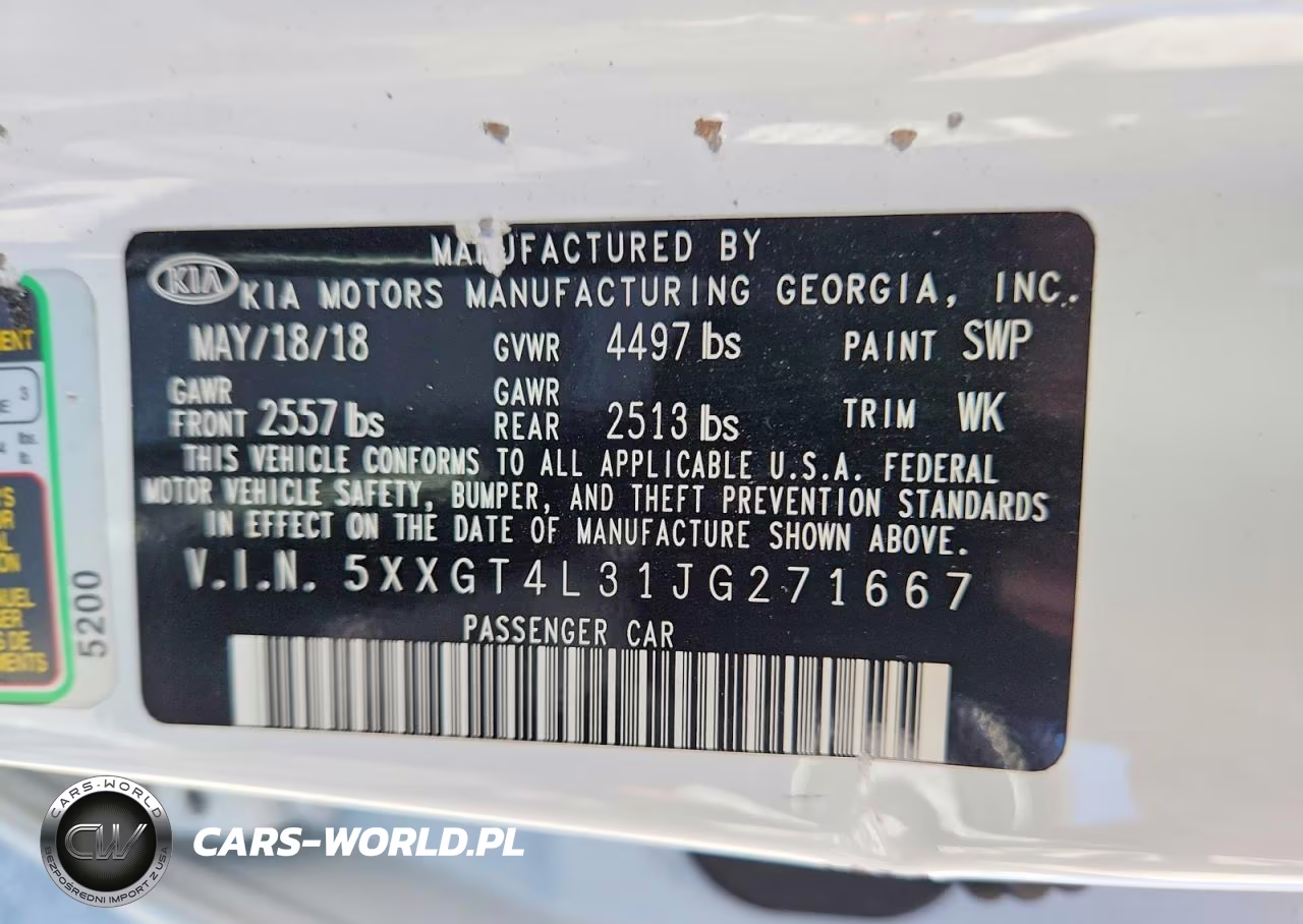 2018 Kia Optima Lx VIN:5XXGT4L31JG271667 - 13