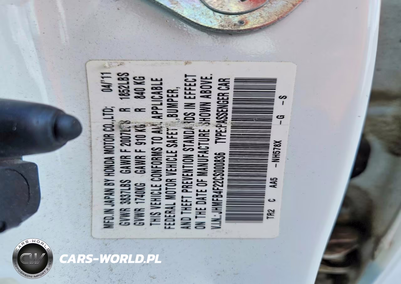 2012 Honda Civic Hybrid VIN:JHMFB4F22CS000836 - 12
