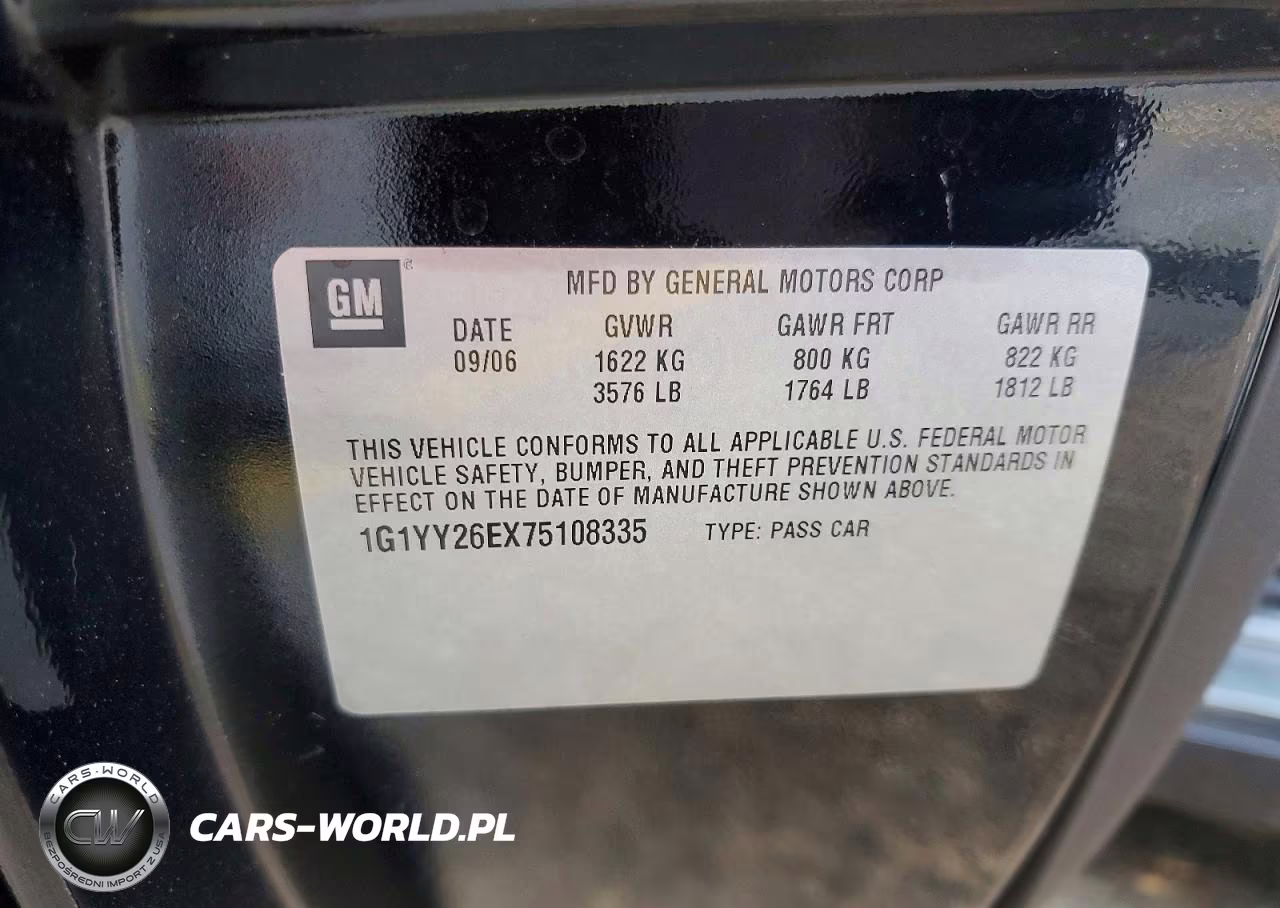 2007 Chevrolet Corvette Z06 VIN:1G1YY26EX75108335 - 12