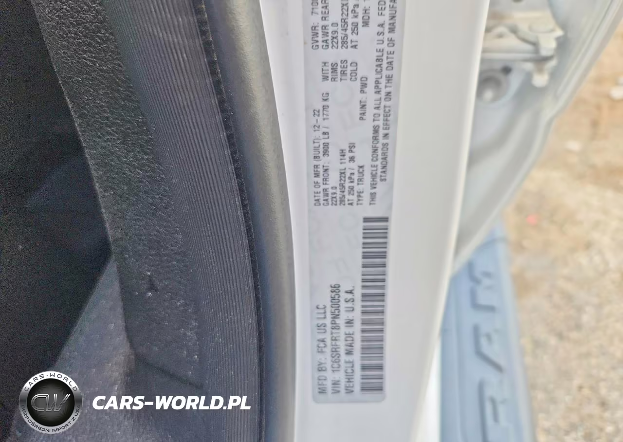 2023 Ram 1500 Laramie VIN:1C6SRFRT8PN500586 - 12