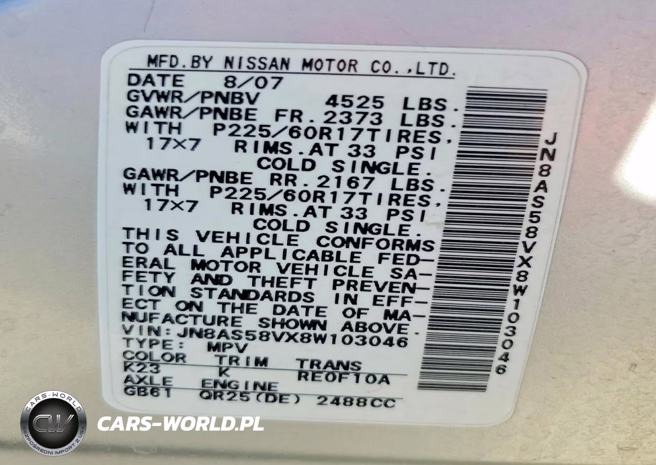 2008 Nissan Rogue S VIN:JN8AS58VX8W103046 - 13