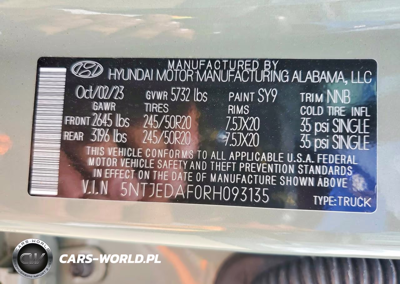 2024 Hyundai Santa Cruz Limited VIN:5NTJEDAF0RH093135 - 12
