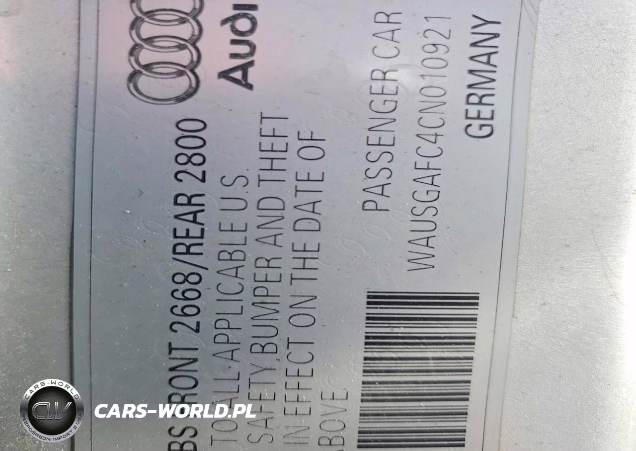 2012 Audi A7 Prestige VIN:WAUSGAFC4CN010921 - 12