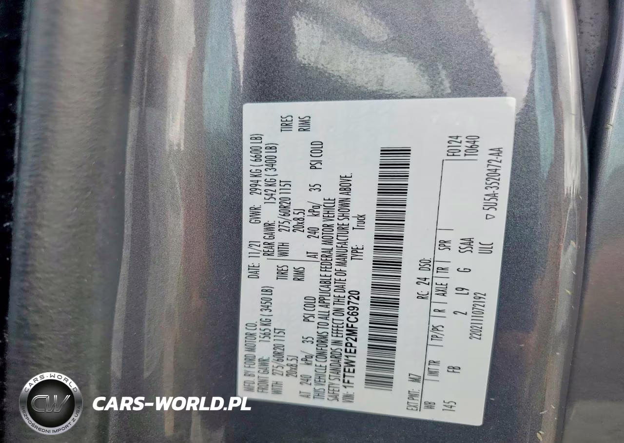 2021 Ford F150 Supercrew VIN:1FTEW1EP2MFC69720 - 12