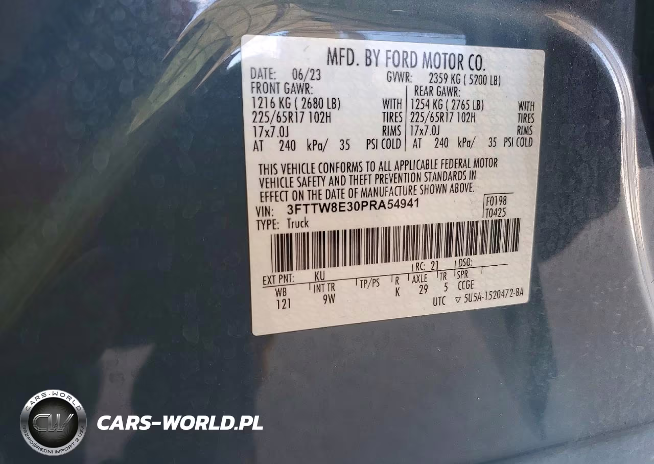 2023 Ford Maverick Xl VIN:3FTTW8E30PRA54941 - 12