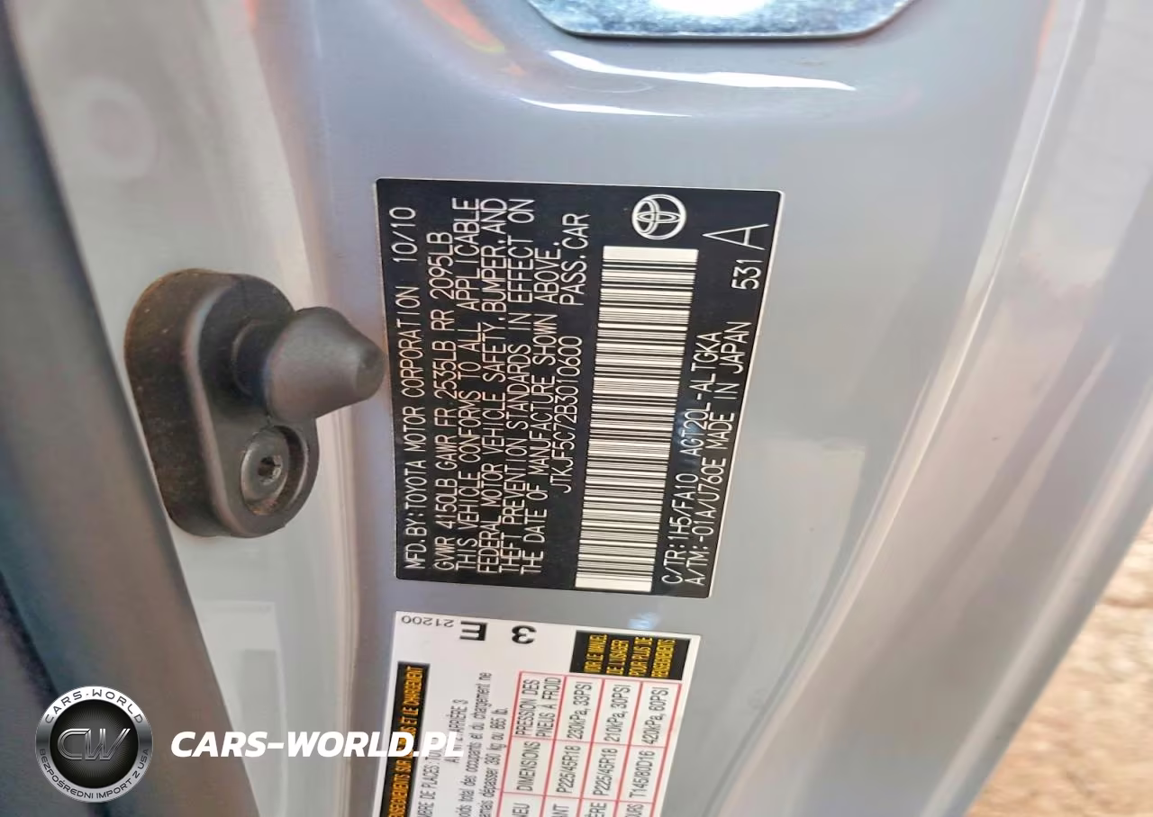 2011 Scion Tc Base VIN:JTKJF5C72B3010600 - 12