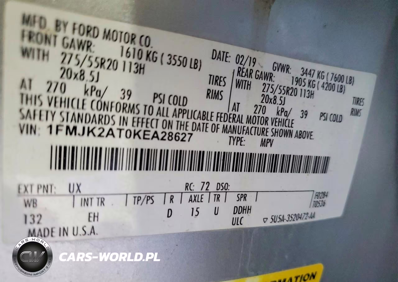 2019 Ford Expedition Max Limited VIN:1FMJK2AT0KEA28627 - 13