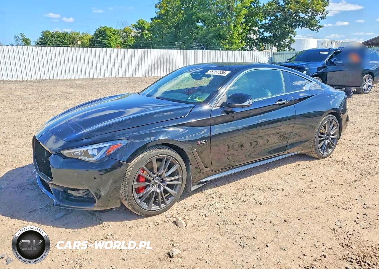 2017 Infiniti Q60 Red Sport 400 VIN:JN1FV7EL1HM702133 - 1
