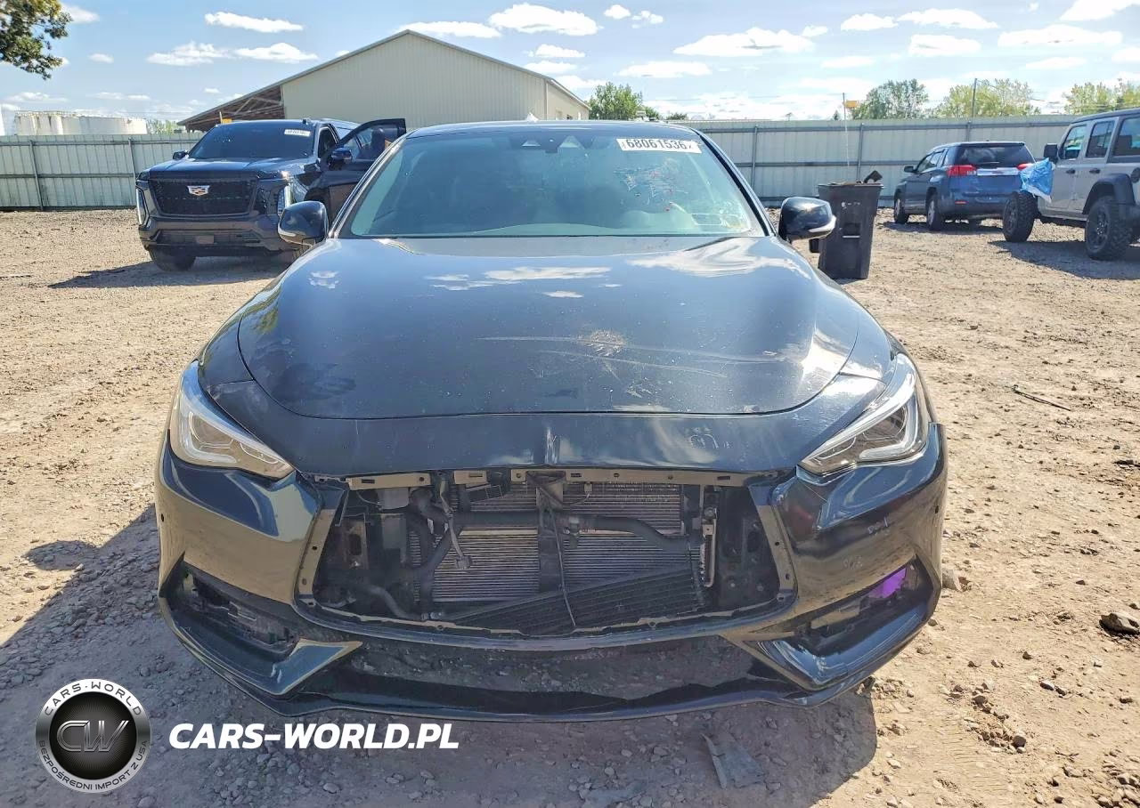2017 Infiniti Q60 Red Sport 400 VIN:JN1FV7EL1HM702133 - 5