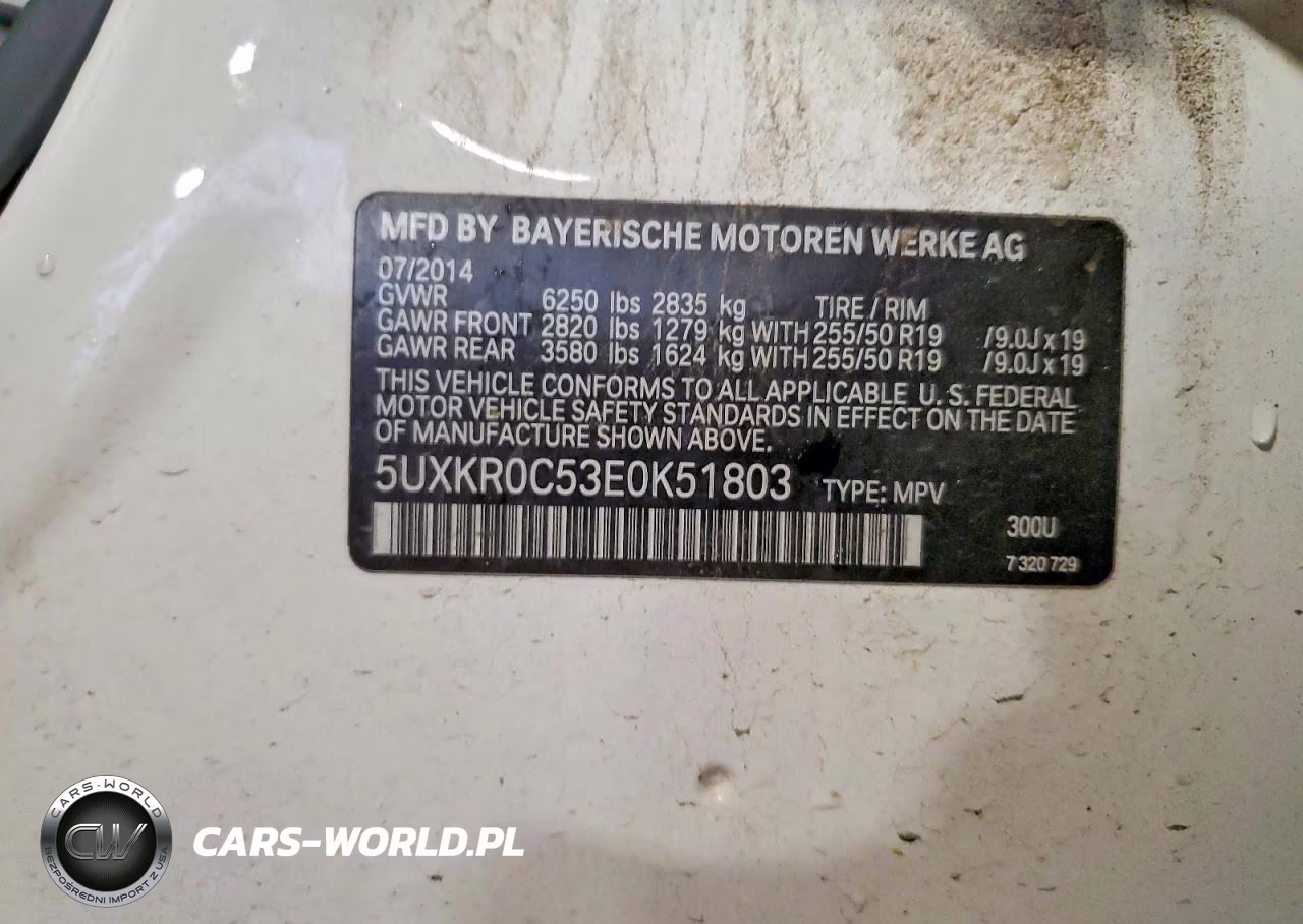 2014 BMW X5 xDrive35I VIN:5UXKR0C53E0K51803 - 12