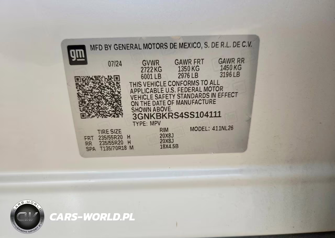 2025 Chevrolet Blazer Rs VIN:3GNKBKRS4SS104111 - 12