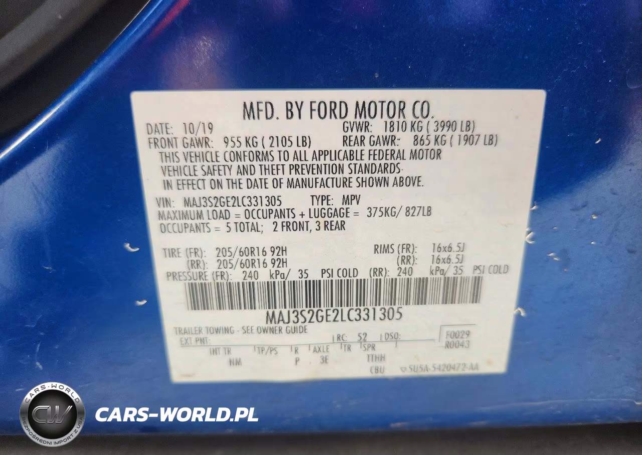 2020 Ford Ecosport Se VIN:MAJ3S2GE2LC331305 - 14