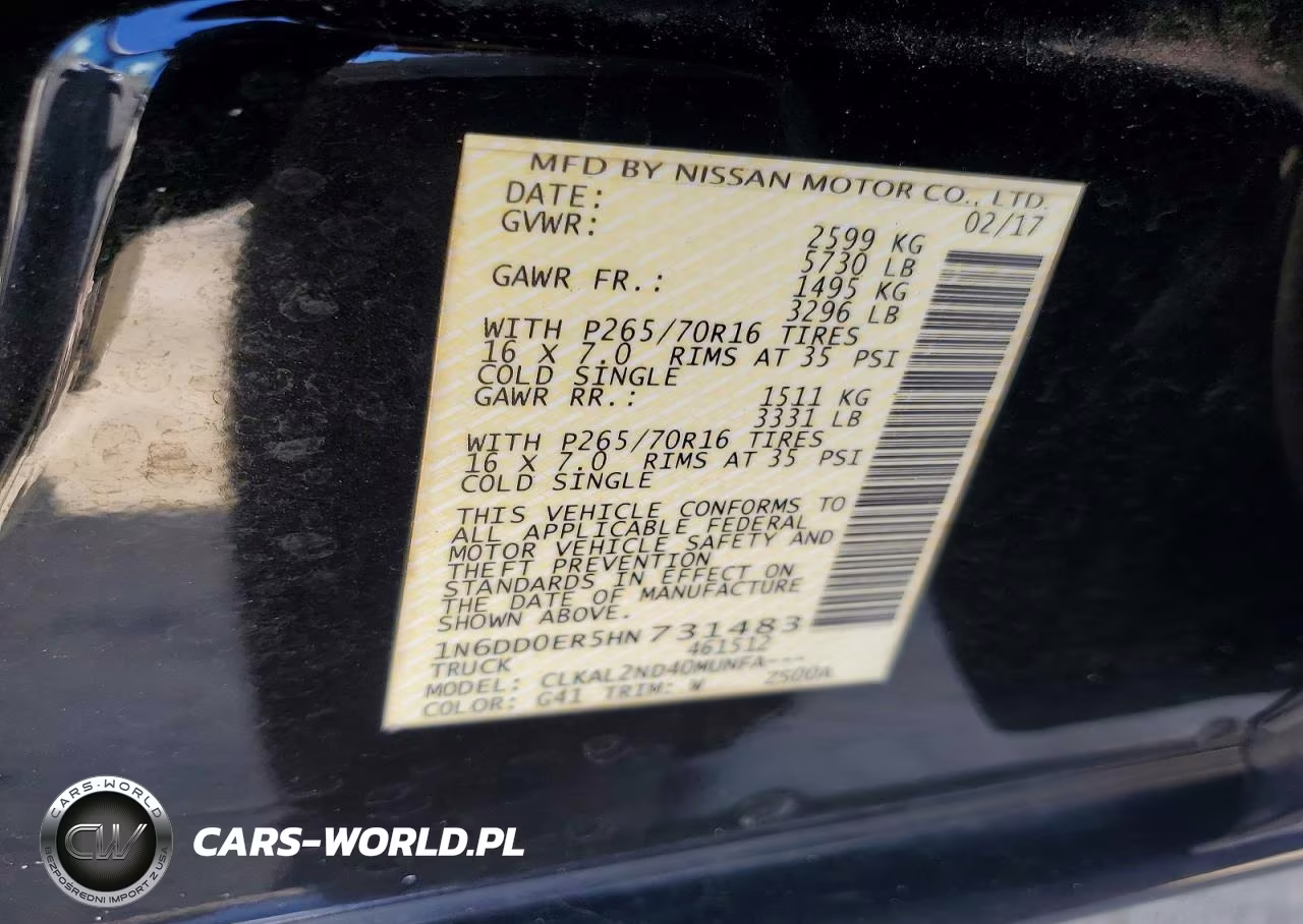 2017 Nissan Frontier Sv VIN:1N6DD0ER5HN731483 - 12