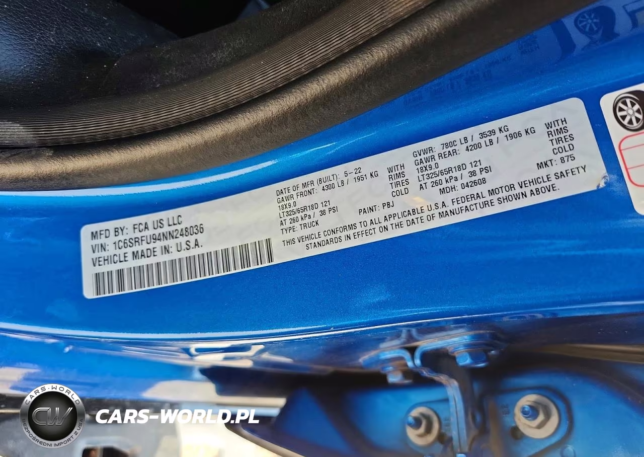 2022 Ram 1500 Trx VIN:1C6SRFU94NN248036 - 12