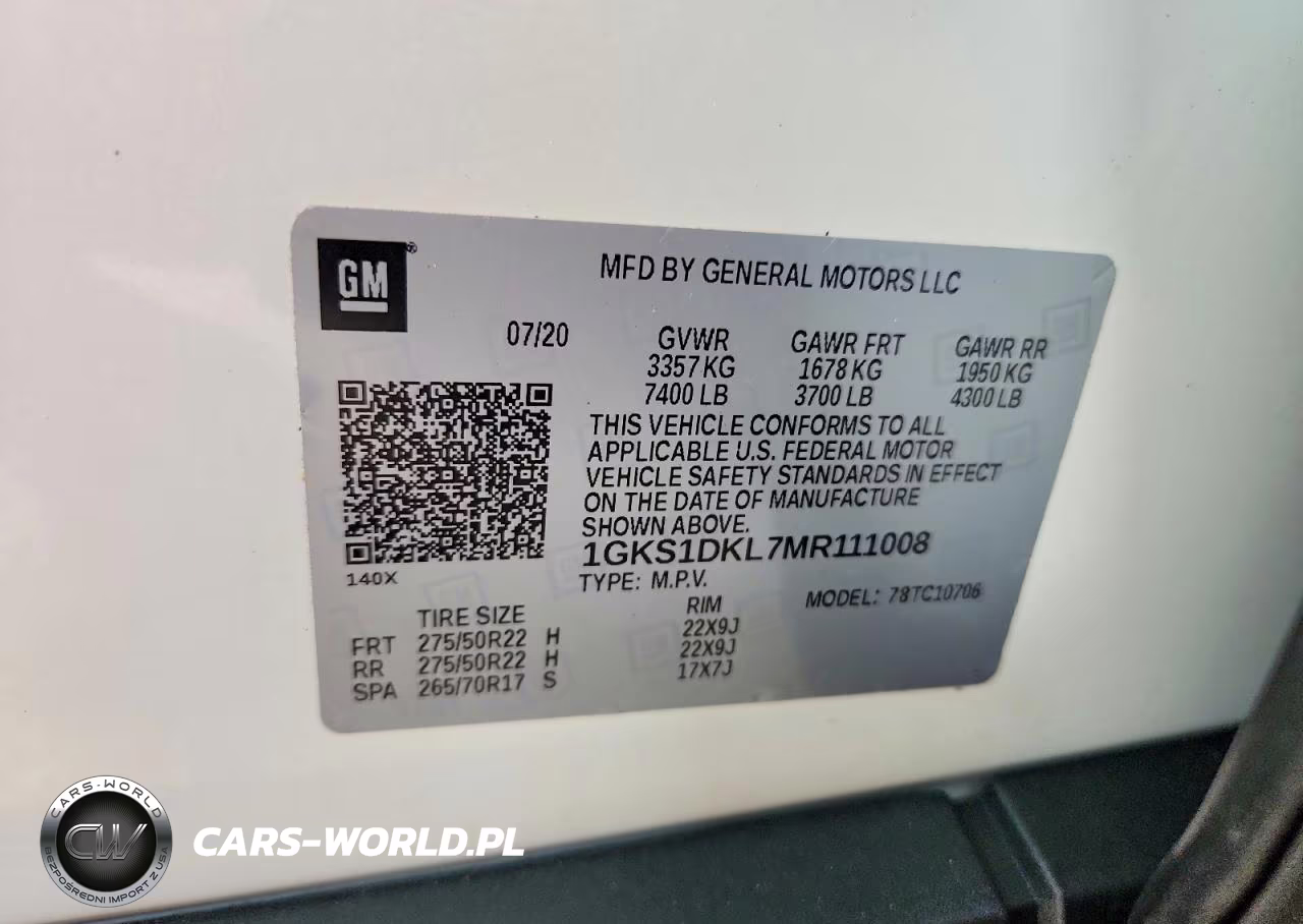 2021 GMC Yukon Denali VIN:1GKS1DKL7MR111008 - 13